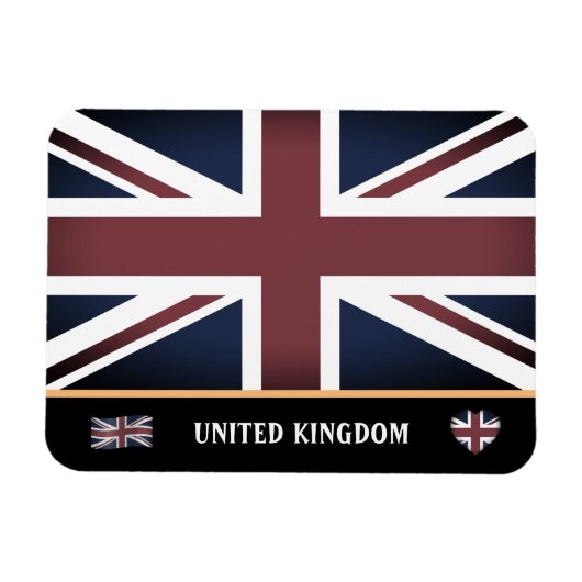 ヴィンテージイギリス国旗/統一された王国 マグネット (横)