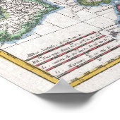 ヴィンテージイギリス諸島の地図(1780) ポスター (角)