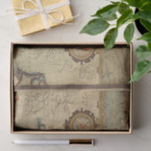 ヴィンテージイギリス諸島デコップクラフトの地図 薄葉紙 (ギフト)