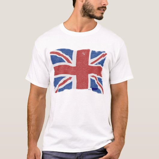 ヴィンテージイギリス2の旗 Tシャツ (正面)