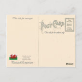 ヴィンテージイギリス、ブリストル大学、ウィルズタワー ポストカード (裏面)