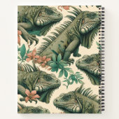 ヴィンテージイグアナ模様 ノートブック (裏面)