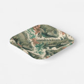 ヴィンテージイグアナ模様 ペーパープレート (傾斜あり)