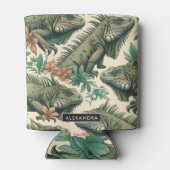 ヴィンテージイグアナ模様 缶クーラー (裏面)