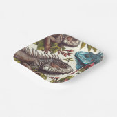 ヴィンテージイグアナ絵画シームレス ペーパープレート (傾斜あり)