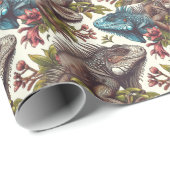 ヴィンテージイグアナ絵画シームレス ラッピングペーパー (ロールコーナー)