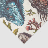 ヴィンテージイグアナ絵画シームレス 薄葉紙 (詳細)