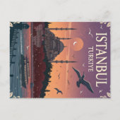 ヴィンテージイスタンブールトルキーサンセット ポストカード (正面)