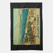 ヴィンテージイスタンブールトルコ キッチンタオル (縦)