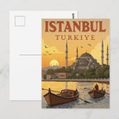 ヴィンテージイスタンブール旅行 ポストカード (正面/裏面)