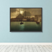 ヴィンテージイスタンブール月の光絵画-s キャンバスプリント (インサイチュ (ウッドフロア))