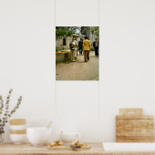 ヴィンテージイスタンブール、トルコのコーヒー販売業者 ポスター (キッチン)