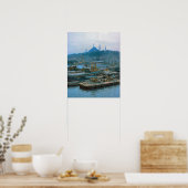 ヴィンテージイスタンブール、ボスポロスのボート ポスター (キッチン)