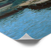 ヴィンテージイスタンブール、ボスポロスのボート ポスター (角)