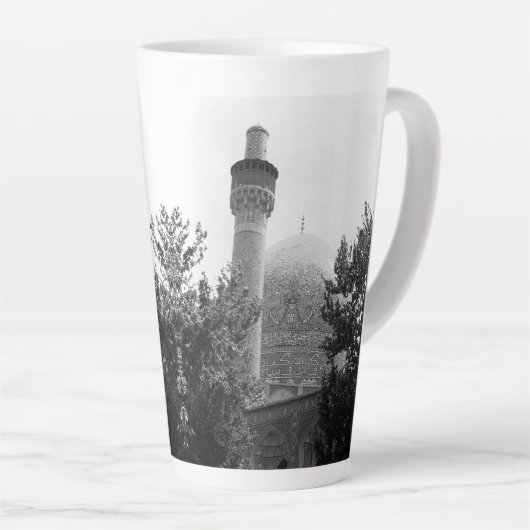 ヴィンテージイスライスファハン王室のモスクキャンバス印刷 カフェラテマグ (右アングル)