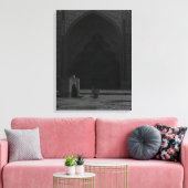 ヴィンテージイスライスファハン金曜モスク キャンバスプリント (インサイチュ (リビング))