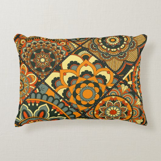 ヴィンテージイスラムのモチーフ、装飾シームレス。 アクセントクッション (正面)