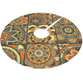 ヴィンテージイスラムのモチーフ、装飾シームレス。 ブラッシュドポリエステルツリースカート (アングル)