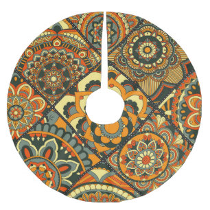 ヴィンテージイスラムのモチーフ、装飾シームレス。 ブラッシュドポリエステルツリースカート