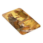 ヴィンテージイソップの寓話、田舎ネズミ、町ネズミ マグネット (右側)