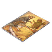 ヴィンテージイソップの寓話、田舎ネズミ、都会ネズミ ノートブック (左側)