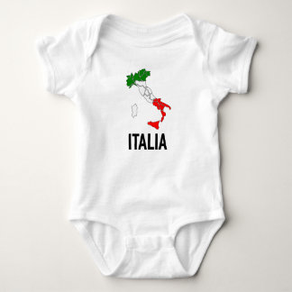 ヴィンテージイタイタリアンリア国旗イタリアTシャツ ベビーボディスーツ