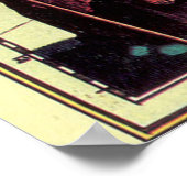 ヴィンテージイタリアの地図(1600年代) ポスター (角)