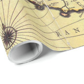 ヴィンテージイタリアの地図（1600年代） ラッピングペーパー (ロールコーナー)