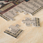 ヴィンテージイタリアの地図(1619) ジグソーパズル (側面)