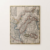 ヴィンテージイタリアの地図(1659年) ジグソーパズル (縦)