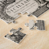 ヴィンテージイタリアの地図（1747年） ジグソーパズル (側面)