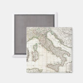 ヴィンテージイタリアの地図(1770年) マグネット (正面/裏面)
