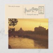 ヴィンテージイタリアカステッロサンタンジェロ ポストカード (正面/裏面)