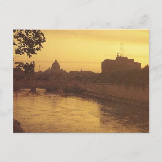 ヴィンテージイタリアカステッロサンタンジェロ ポストカード (正面)