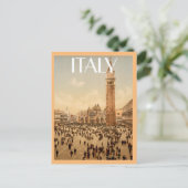 ヴィンテージイタリアコンサートサンマルクスプレイスヴェニス ポストカード (スタンド正面)