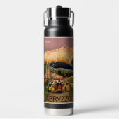 ヴィンテージイタリアトラベルカスタムモノグラム ウォーターボトル (正面)