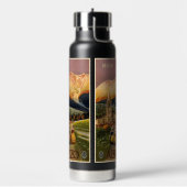 ヴィンテージイタリアトラベルカスタムモノグラム ウォーターボトル (左面)