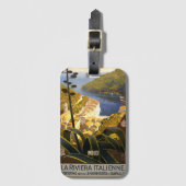 ヴィンテージイタリアトラベルカスタムモノグラム ラゲッジタグ (正面縦)