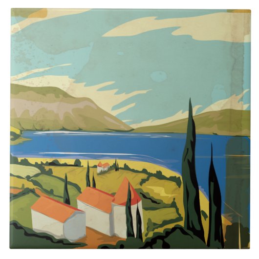 ヴィンテージイタリアポスター タイル (正面)