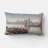 ヴィンテージイタリアポストカードヴェニスグランドカナル ランバークッション (裏面)