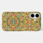 ヴィンテージイタリアンアラベスクブルーと金ゴールド Case-Mate iPhoneケース (裏面 (横))