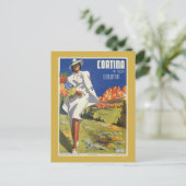 ヴィンテージイタリアンアルプスコルティナ ポストカード (スタンド正面)