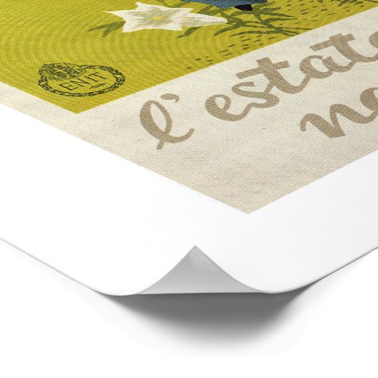 ヴィンテージイタリアンアルプス旅行ポスター(南チロル) ポスター (角)