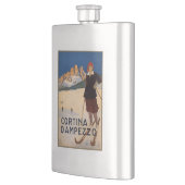 ヴィンテージイタリアンアルプス フラスク (左)