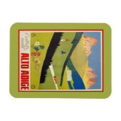 ヴィンテージイタリアンアルプス(南チロル)旅行 マグネット (横)