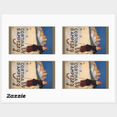 ヴィンテージイタリアンアルプスItalyスタンプ 長方形シール (シート)