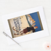 ヴィンテージイタリアンアルプスItalyスタンプ 長方形シール (封筒)