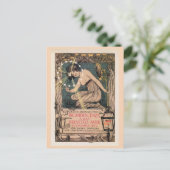 ヴィンテージイタリアンアールヌーボーガス照明ad ポストカード (スタンド正面)