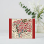 ヴィンテージイタリアンイタリアローママップオブローマ ポストカード (スタンド正面)