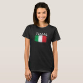 ヴィンテージイタリアンイタリア国旗のプライド Tシャツ (正面フル)